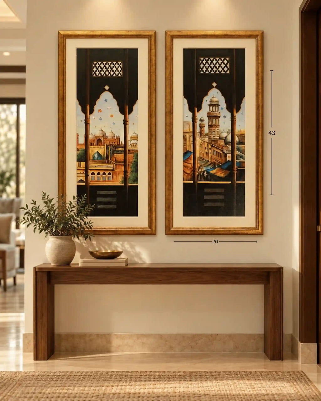 Jharokha-e-Lahore – A Diptych (Set)